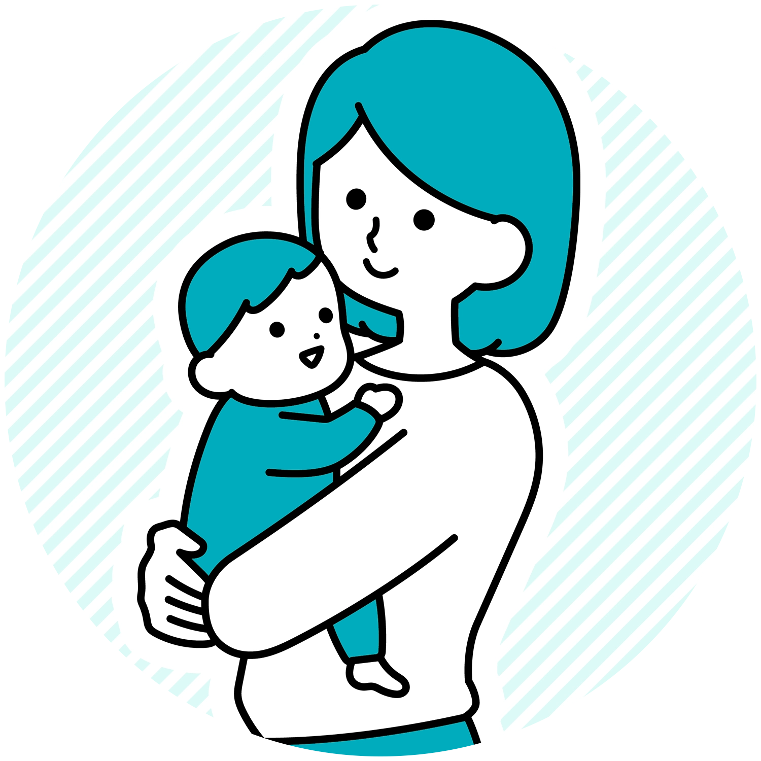 産後腰痛イラスト